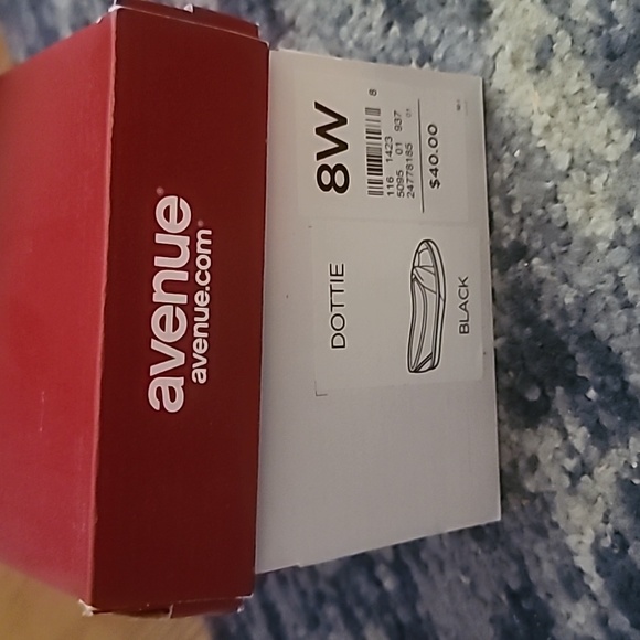 Avenue Dottie shoes size 8W in Black canvas - Picture 2 of 5